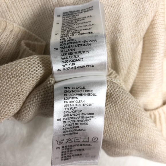 H&M tan long sleeve sweater top - Picture 4 of 8